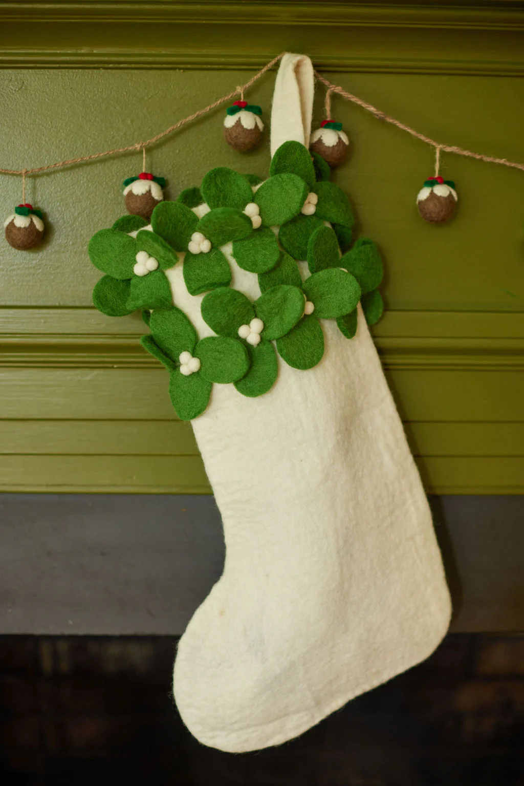 White Mistletoe Stocking - Image 3