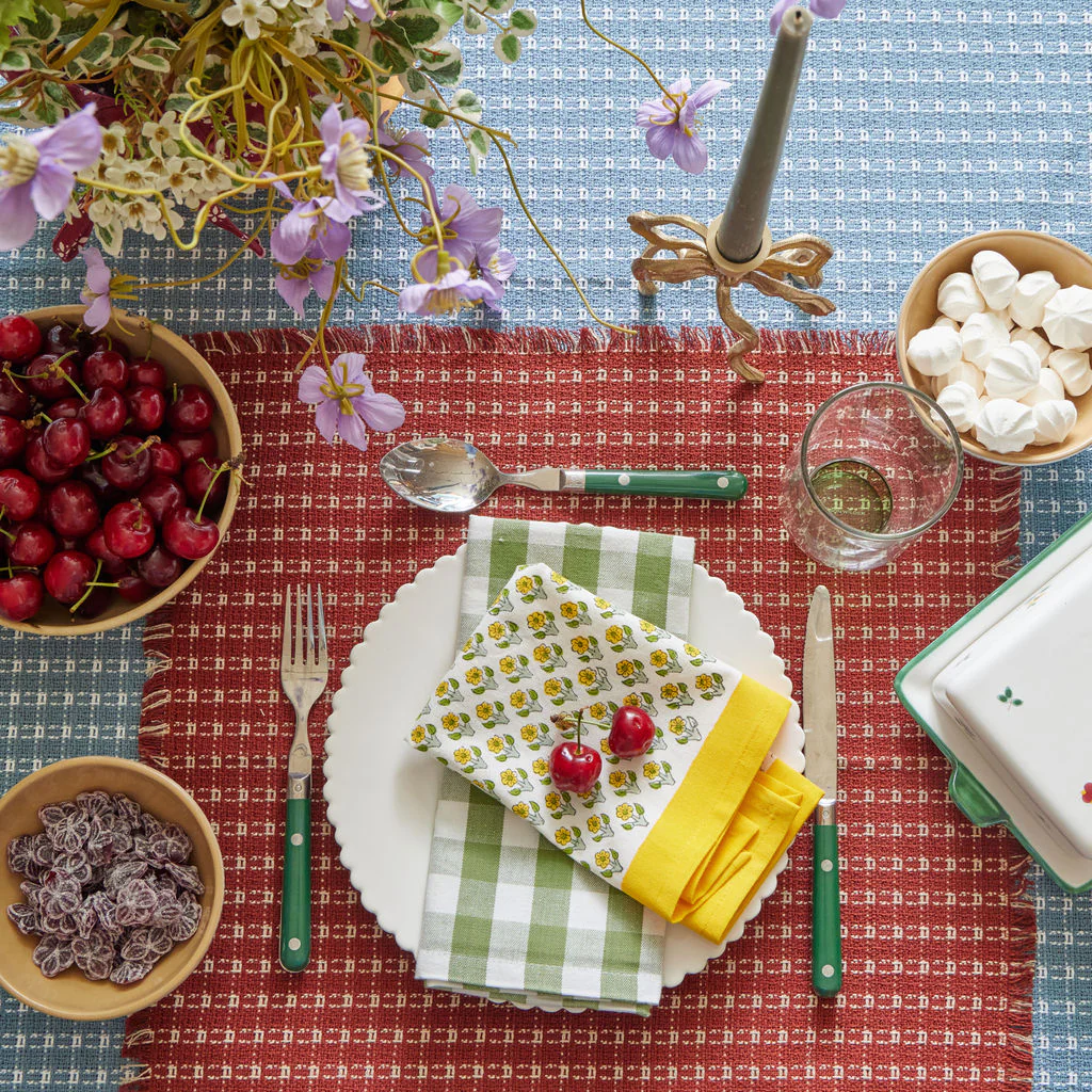 Yellow Dainty Floral Napkin Set - Image 5