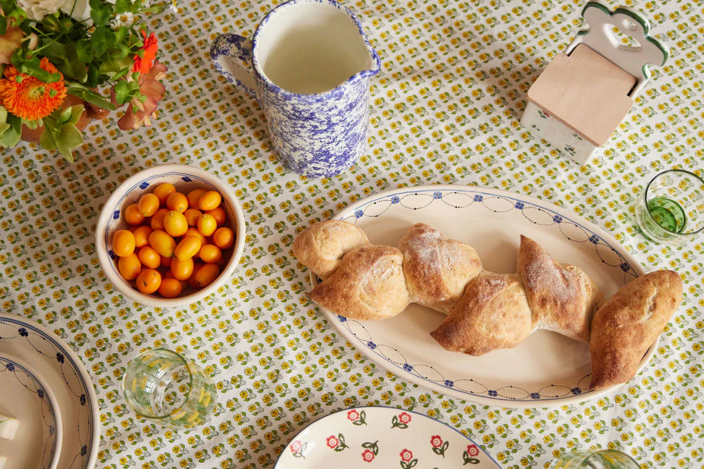 Yellow Dainty Floral Tablecloth - Image 4